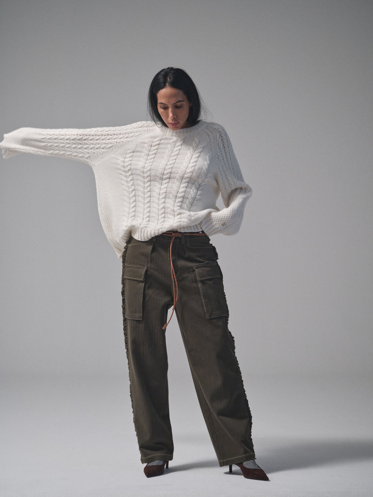 Modelshot / Kombu Green / Detail
